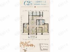 汕尾星河湾3室2厅3卫户型图