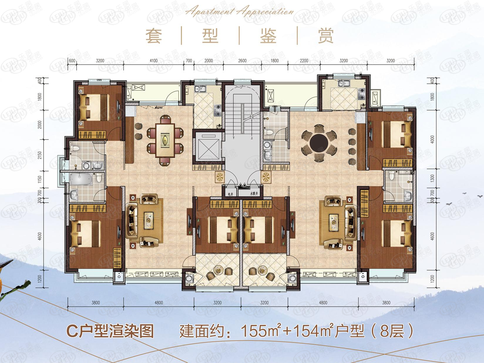 嘉元艺术小镇c户型户型图