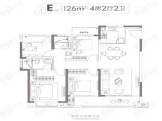 阳光城·翡丽瑞府4室2厅2卫户型图