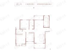 兴华樾府3室2厅2卫户型图 - 商丘乐居
