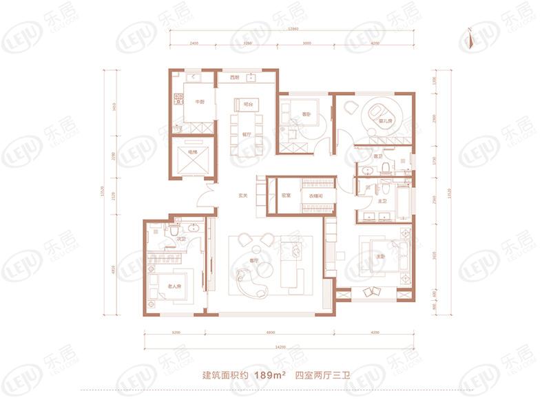 奥体·金茂府户型图户型图