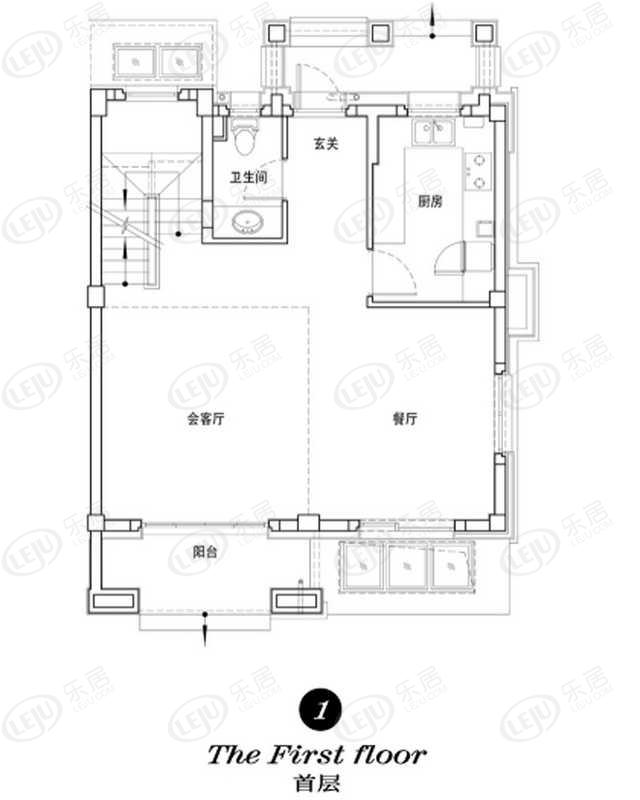 170平米户型平面图,170平米房子设计平面图 an-边170平米户型 首层