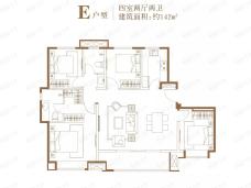 齐河新城悦隽4室2厅2卫户型图