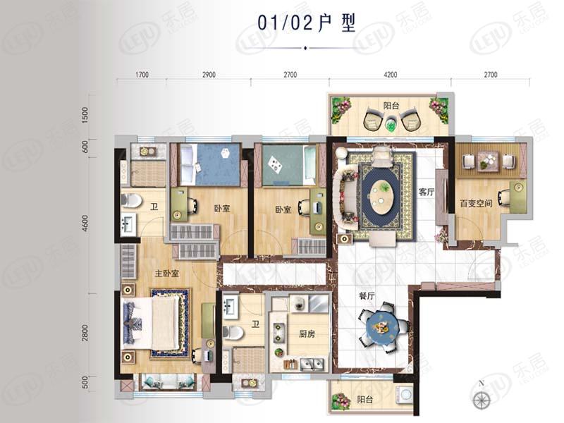 碧桂园凤凰湾【晴澜府】21-28座户型图