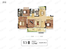 北京城房·时代庄园4室2厅2卫户型图