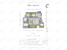 德信金成观澜大院4室2厅2卫户型图