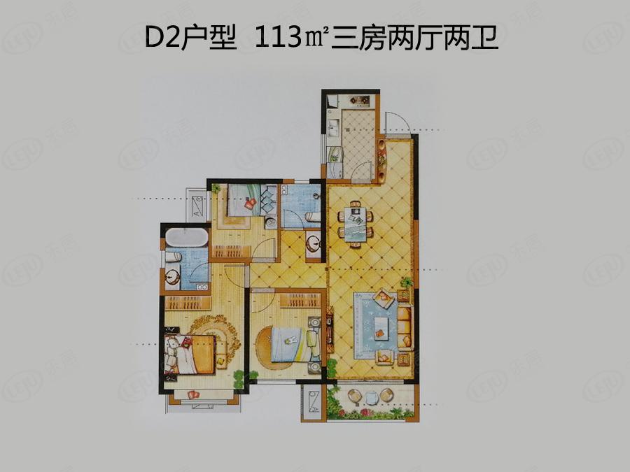 金科世界城d2户型户型图