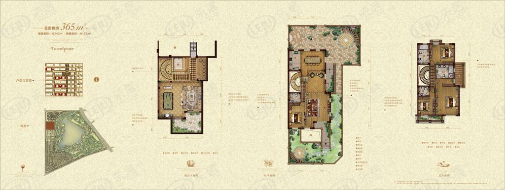 天茂湖峯璟小镇4室4厅3卫户型图 - 长春乐居