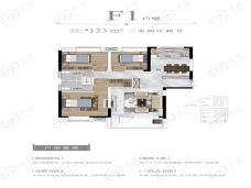 国投襄阳院子国投襄阳院子f1户型图