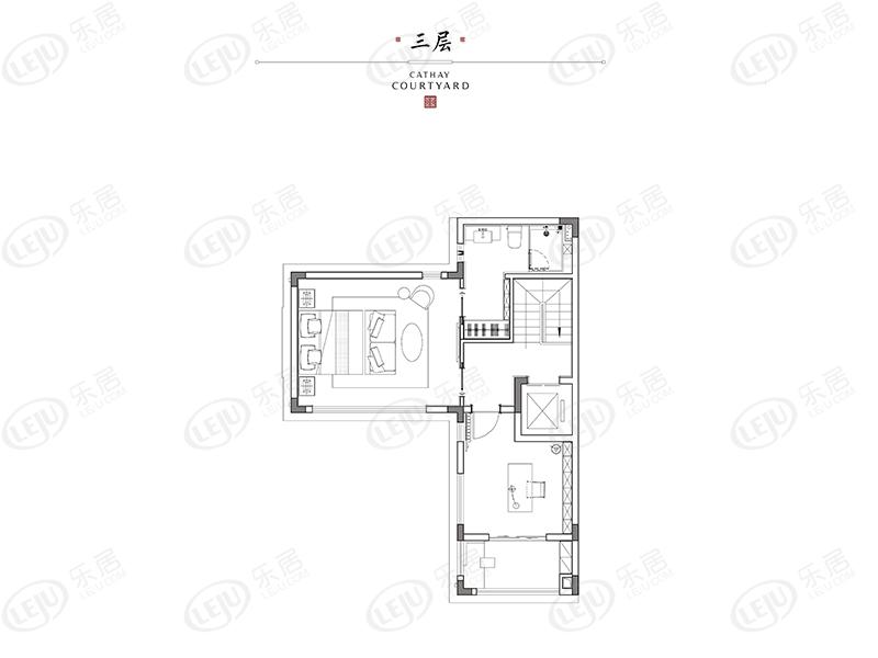 长沙院子292平合院户型图