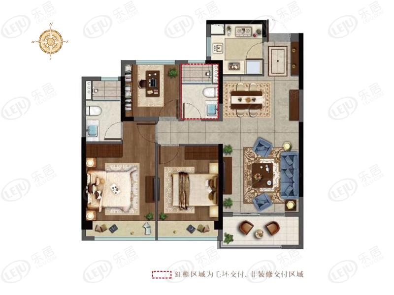 龙湖江与城g户型户型图