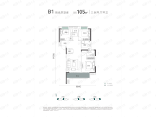 东原印未来3室2厅2卫户型图