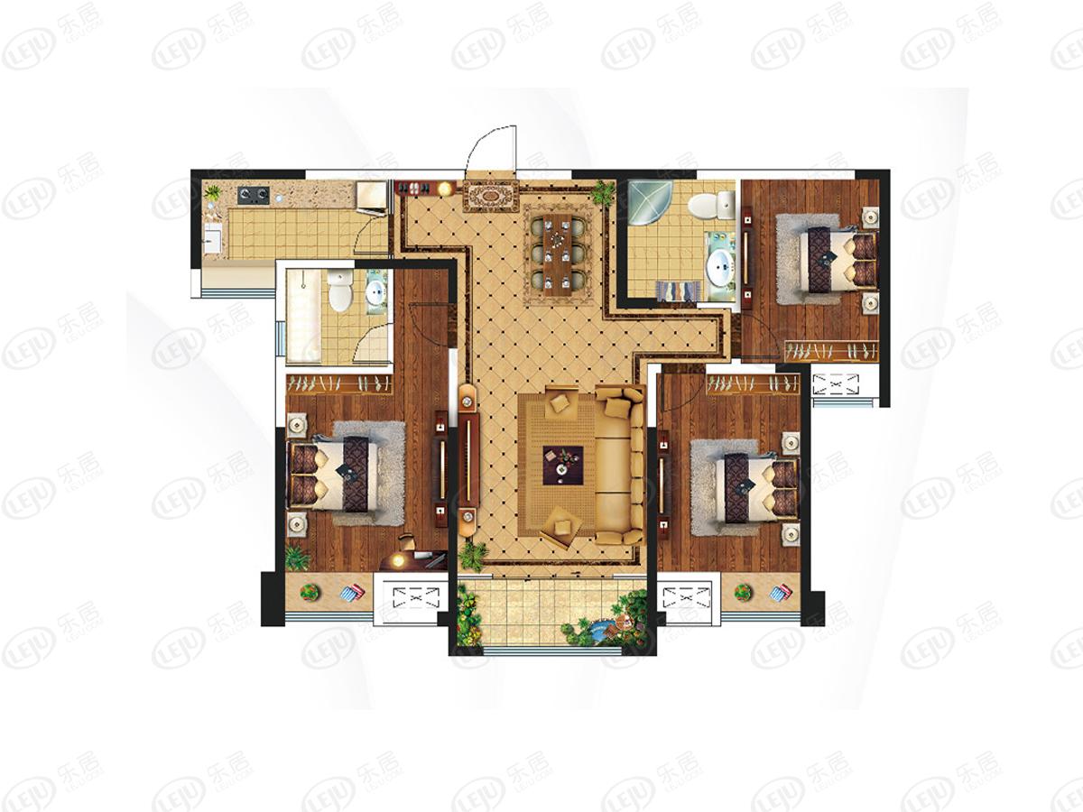 东展怡和园e1户型图