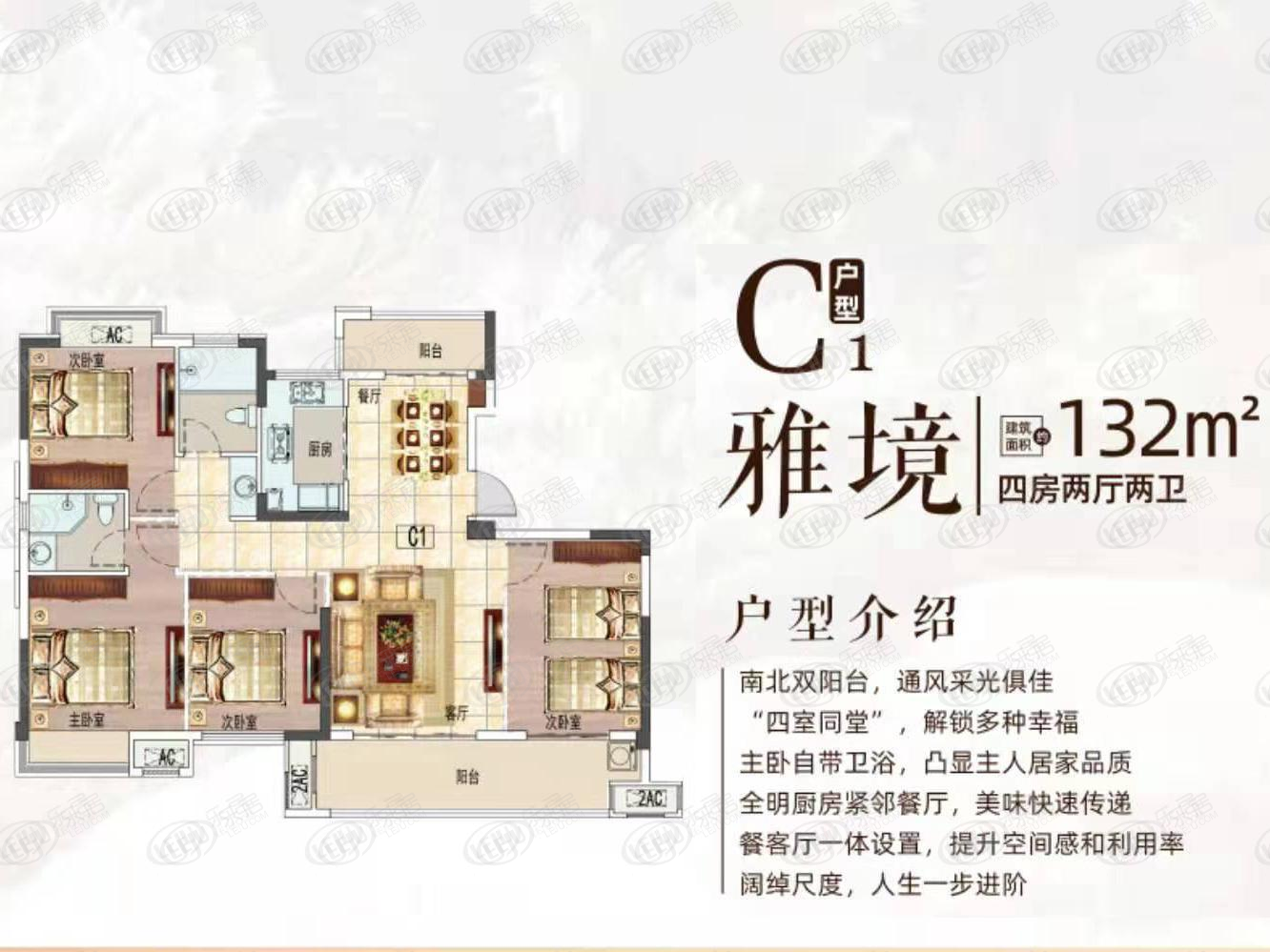 中辉学府c1户型户型图