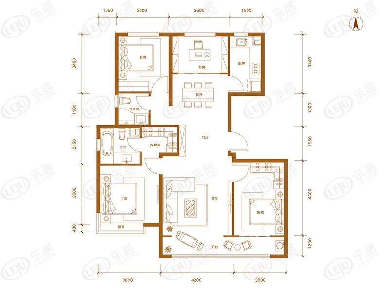 华润首开熙悦九里d1户型户型图