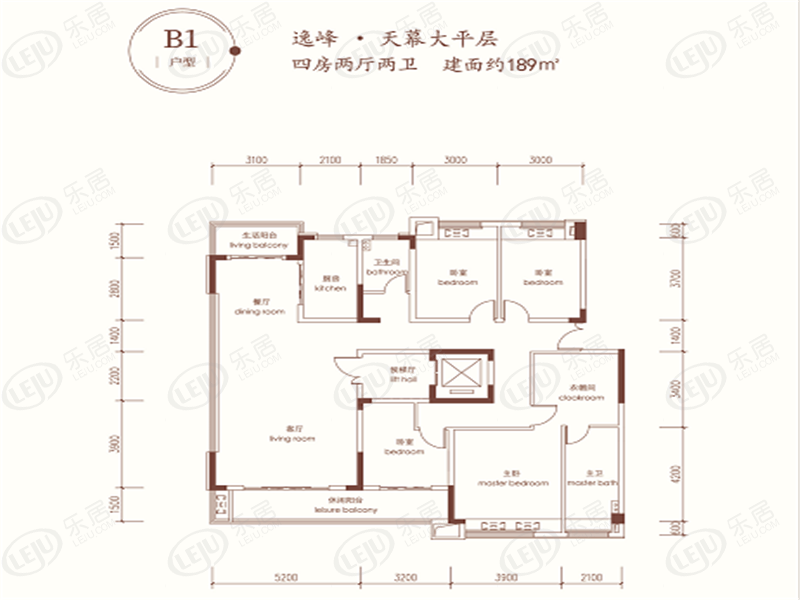 碧桂园云顶b1户型户型图