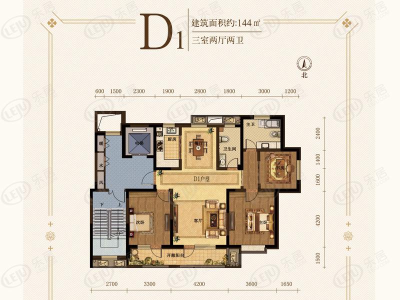 迪尚悦海名居d1户型图