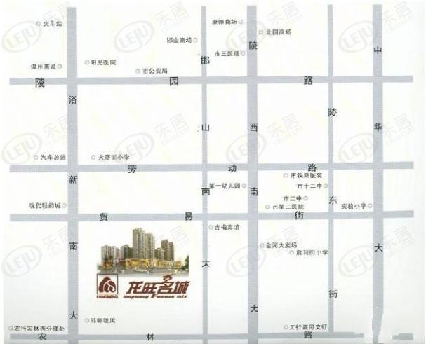 龙旺名城位置交通图