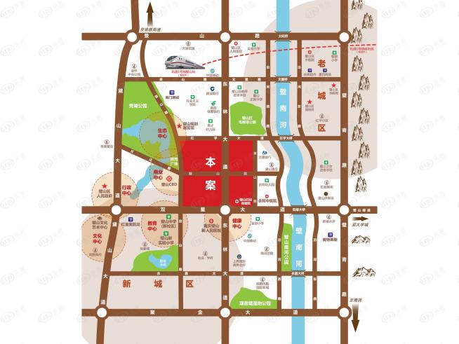 恒大绿岛新城位置交通图