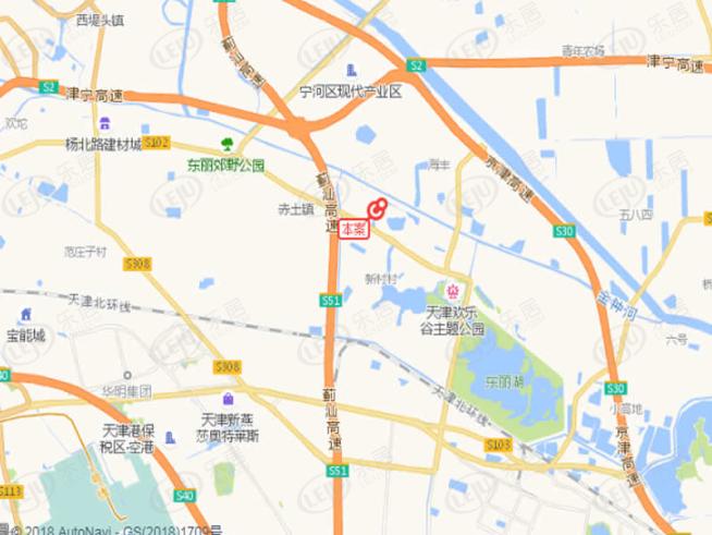 天津翡翠公园位置交通图