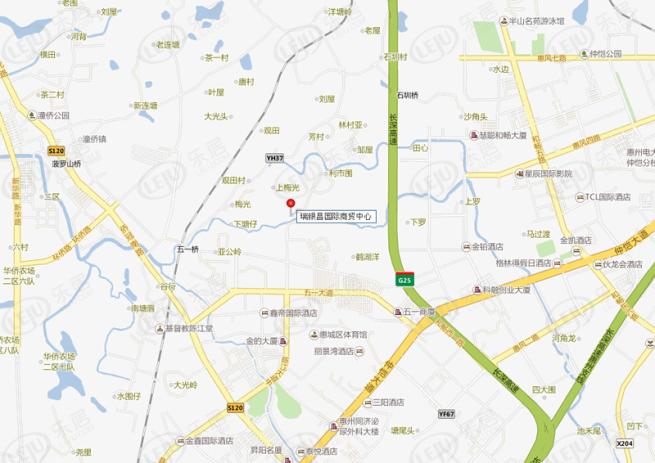 瑞银昌国际商贸中心位置交通图