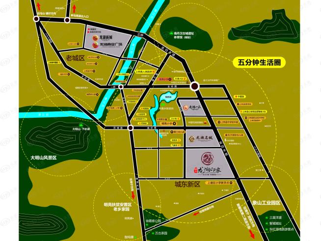 上林恒力龙湖印象位置交通图