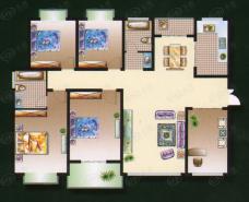 豫森时代新城五室两厅两卫户型图
