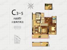 融信杭州公馆C3-5户型户型图
