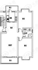 中城花园塞纳名邸二室二厅  98-104平方米户型图