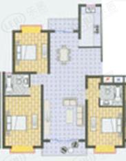 沁春园三村房型: 三房;  面积段: 125 －138 平方米;
户型图