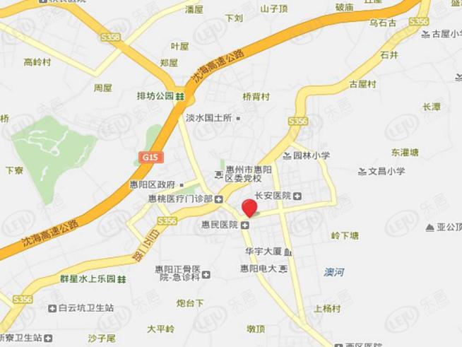 惠阳锦上花位置交通图