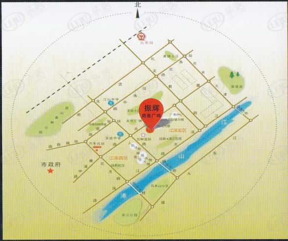 振辉商务广场位置交通图