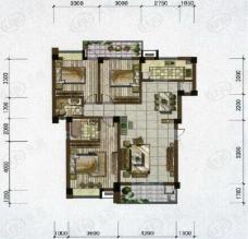 世欧彼岸城3房2厅2卫2阳台-113平方米-66套户型图