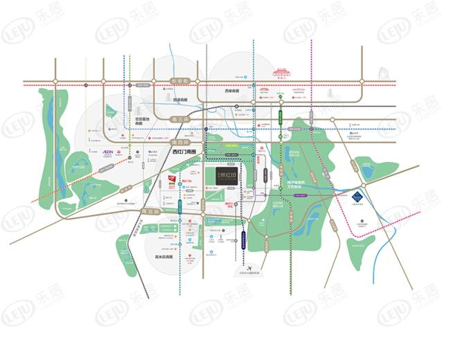 新城熙红印位置交通图