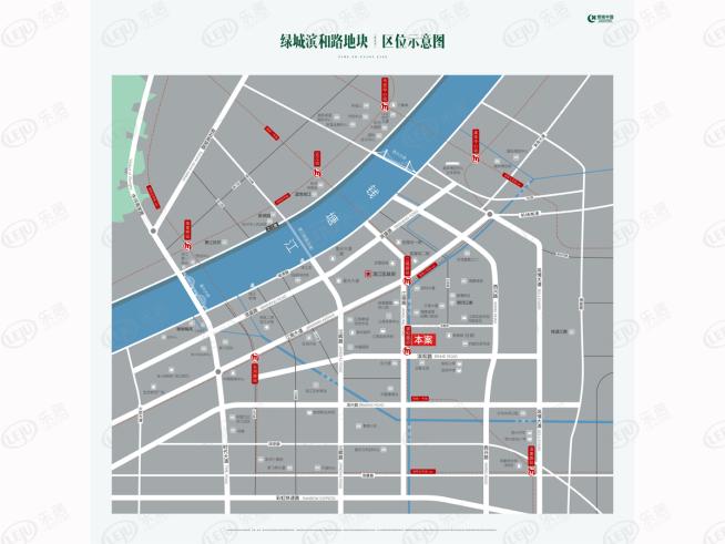 绿城滨和路地块（暂定名）位置交通图