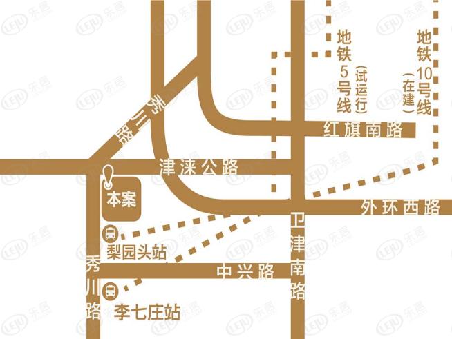 国兴融泰城位置交通图