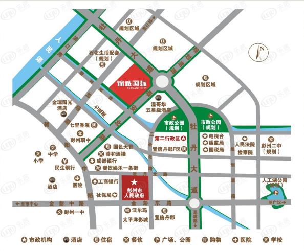 辰兴锦城国际位置交通图