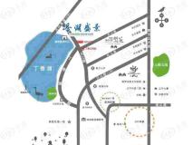中铁香湖位置交通图