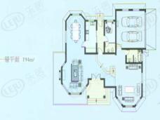 东恒豪园一期房型: 单栋别墅;  面积段: 350 －400 平方米;
户型图