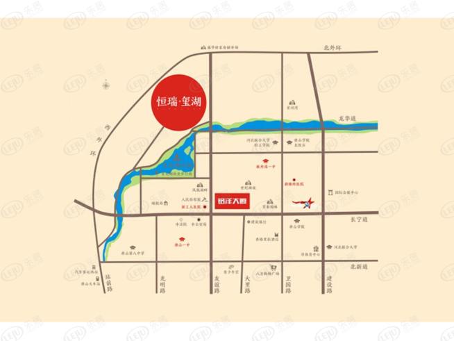 恒瑞玺湖位置交通图