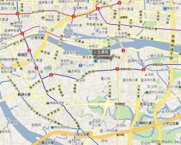 江景苑位置交通图