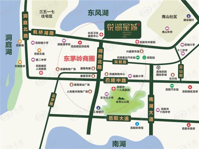 悦湖星城位置交通图