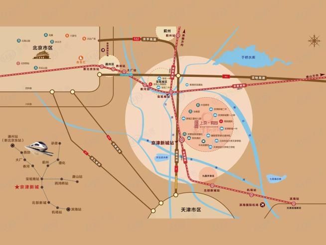 上京润园位置交通图